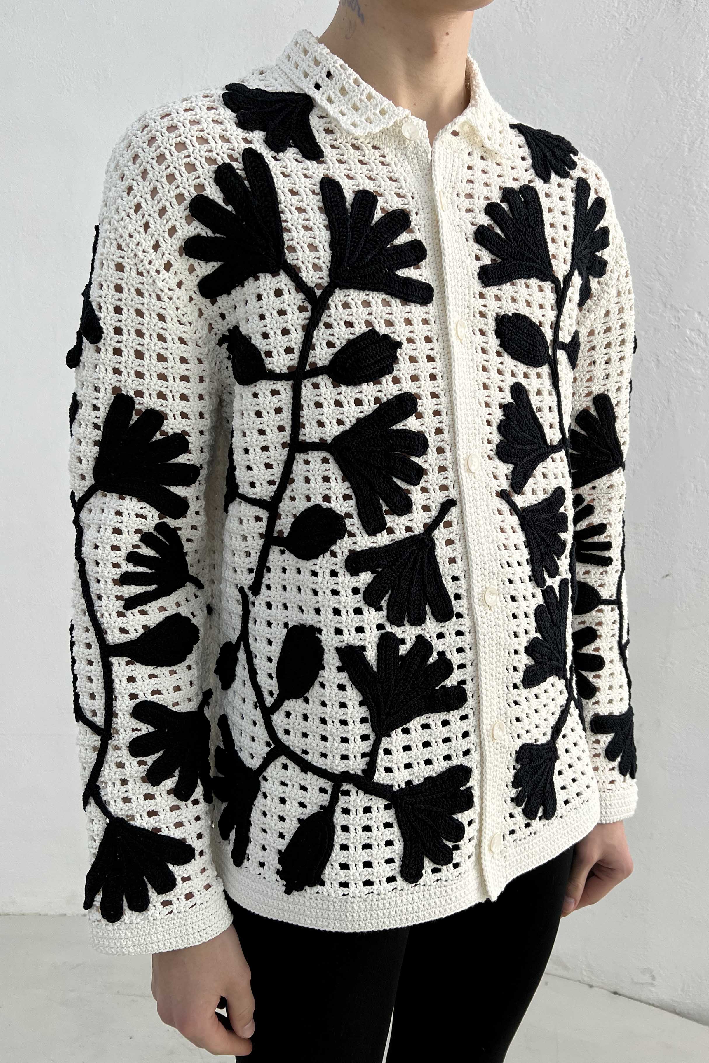 STILL LIFE N°2' CROCHET SHIRT | LEJE