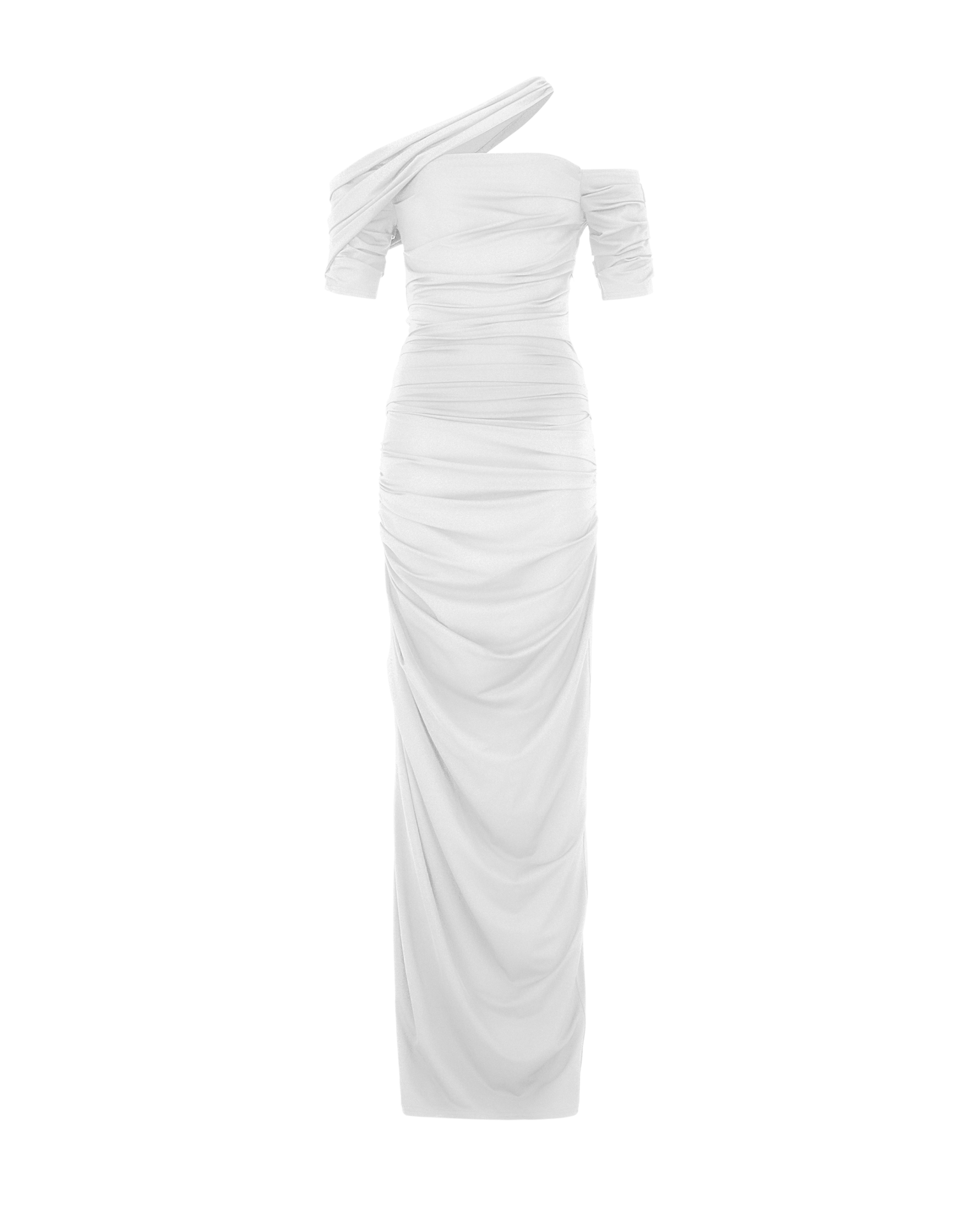 fraiche by j ruched jersey maxi dress ROXY - Stretch jersey ruched maxi dress by SIEDRS