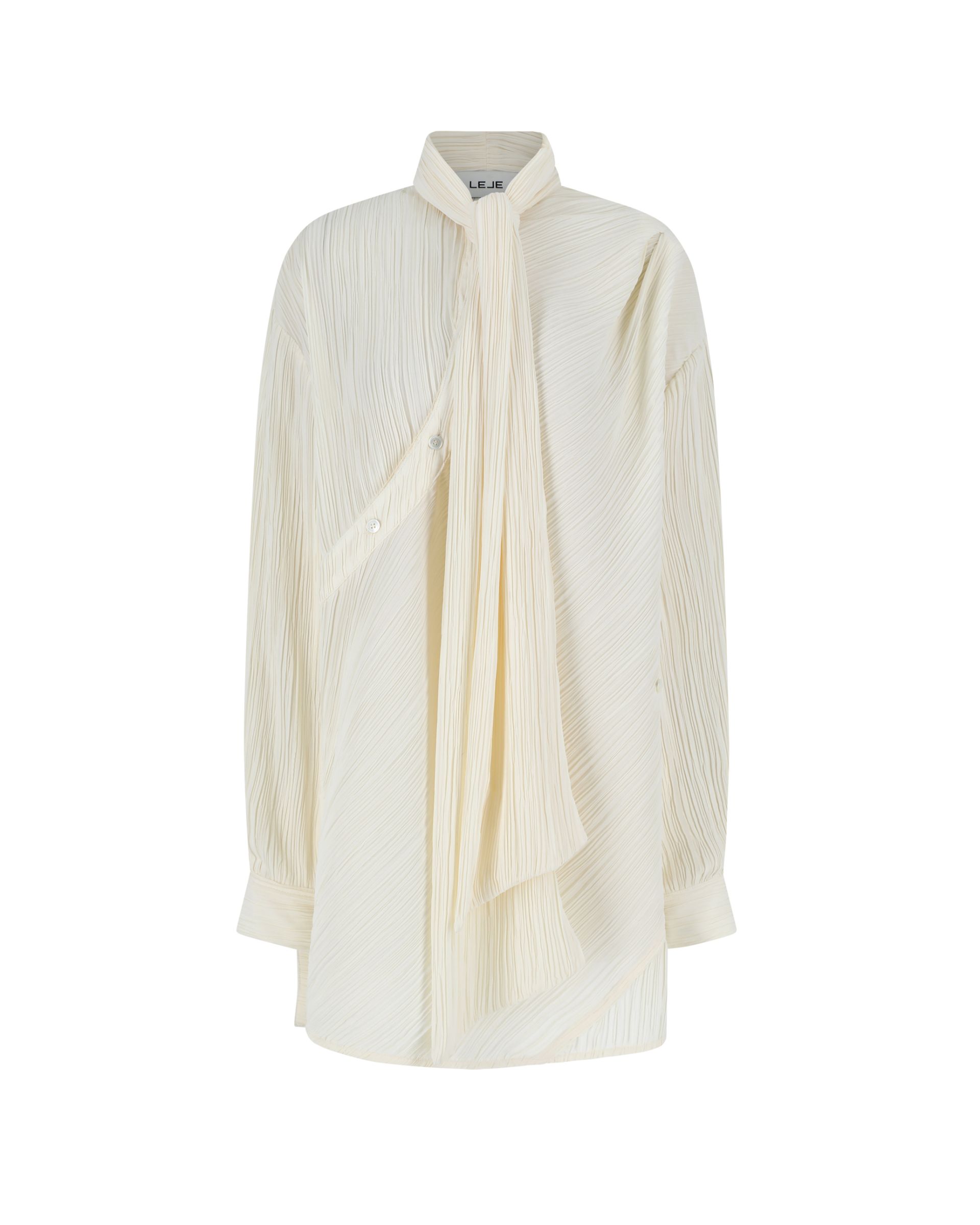 Asymmetric Pleated Blouse