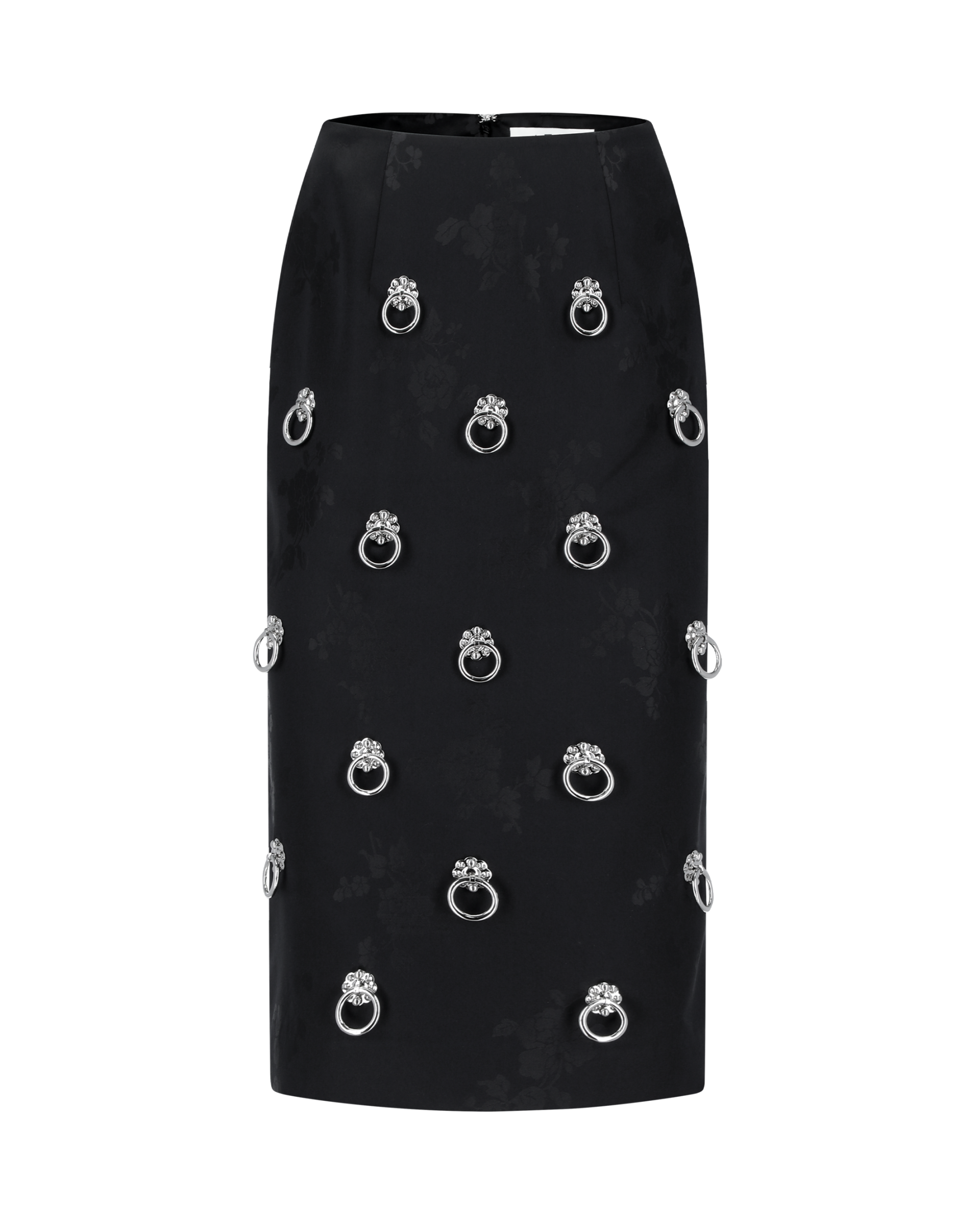 ‘MS. KIM’ Silk Midi Skirt
