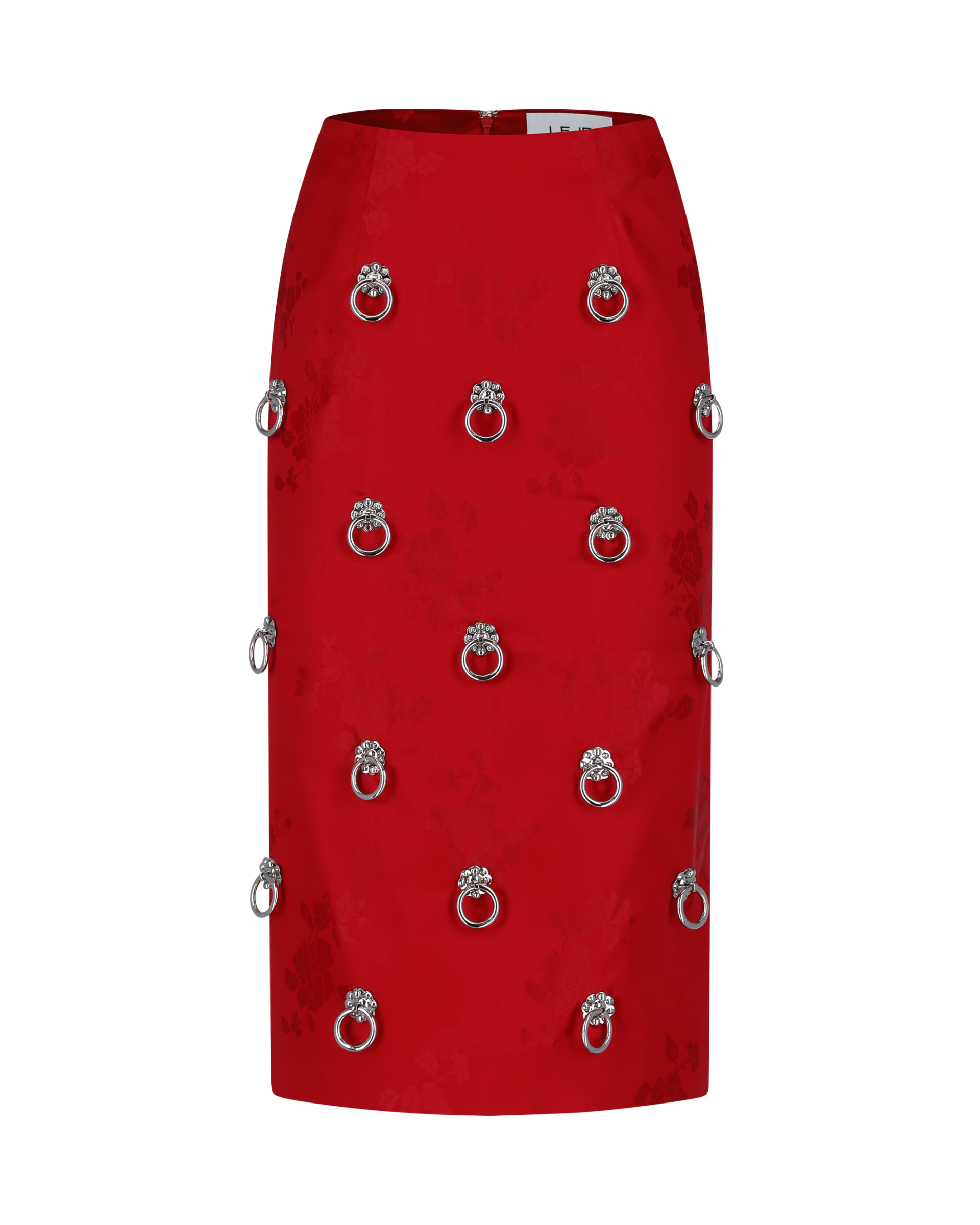 'MS. KIM' Silk Midi Skirt