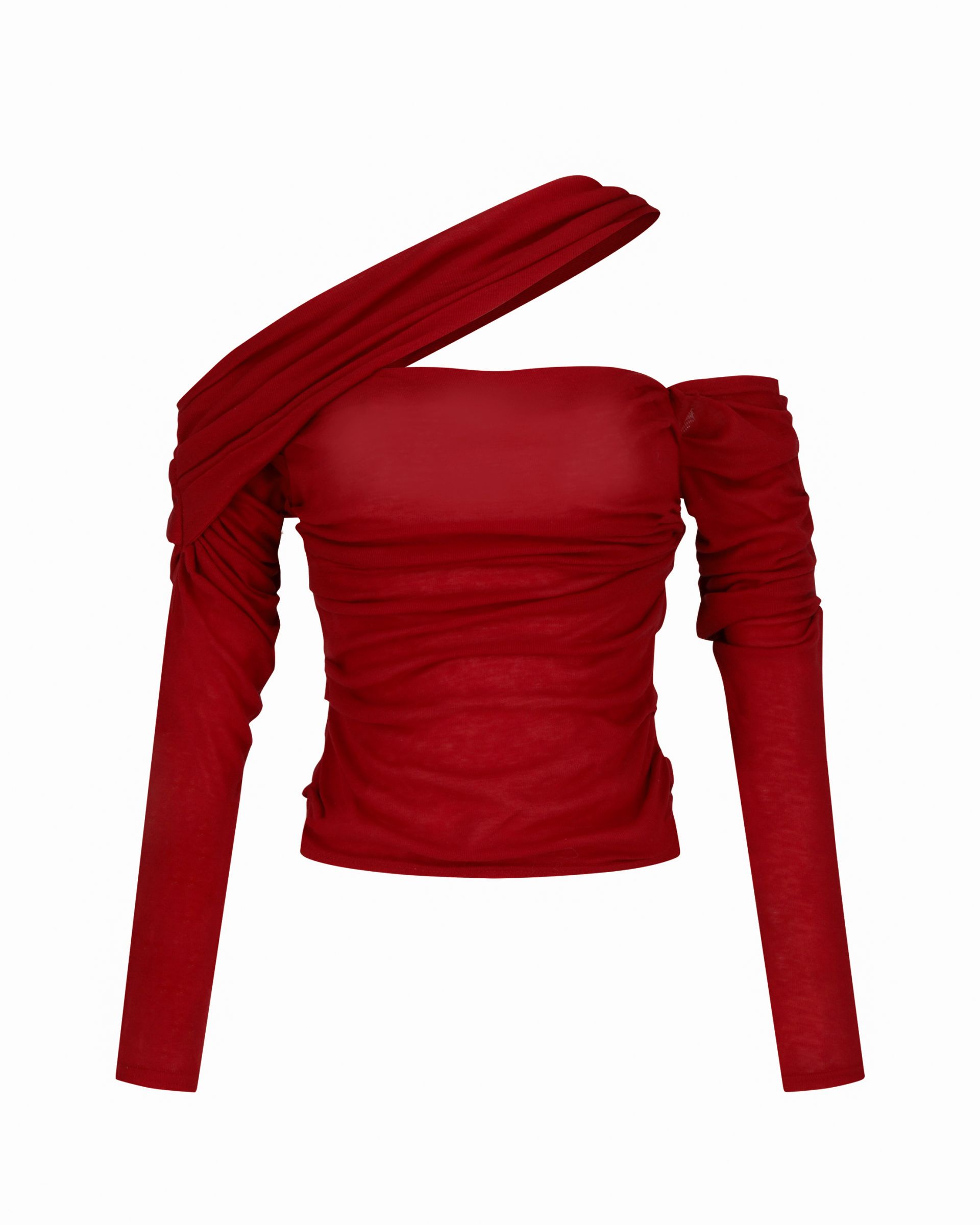 Asymmetric Ruched Top