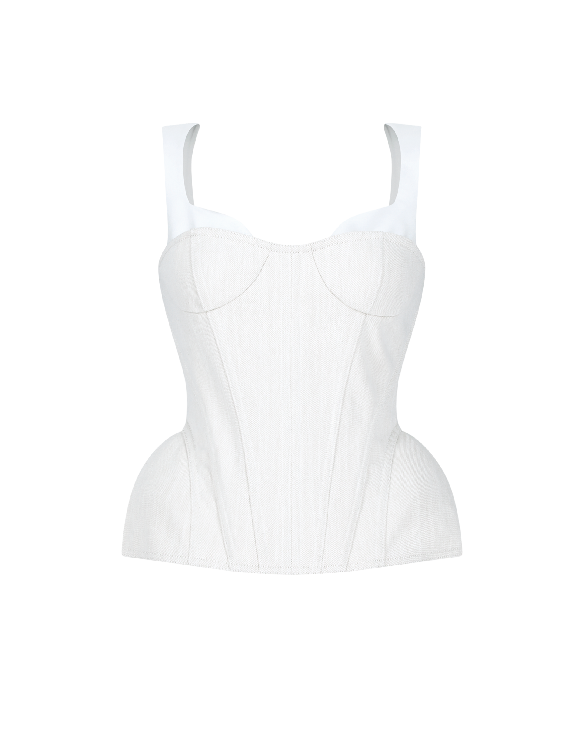 'MUSHROOM' Denim Bustier