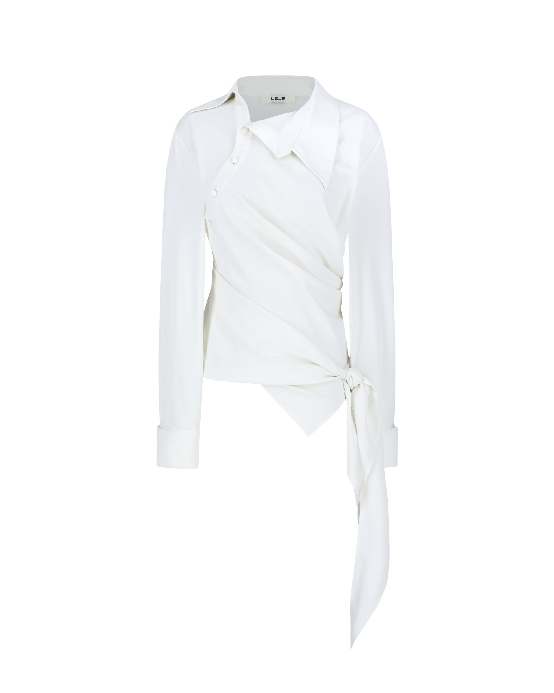 Asymmetric Draped Shirt
